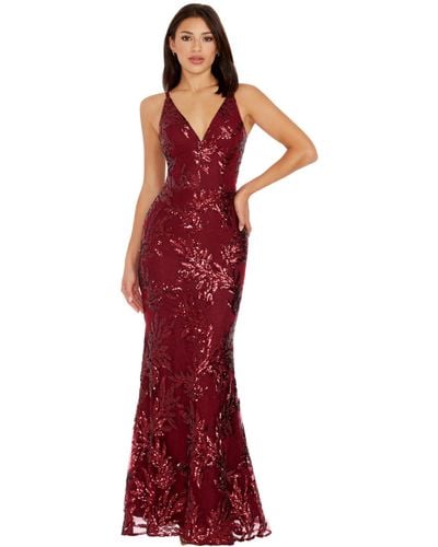 Dress the Population Sharon Sequin - Red