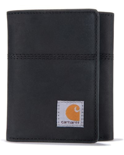 Carhartt Casual Saddle Leather Wallets - Black