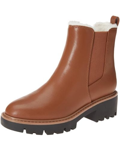 The Drop Campbell Sherpa Chelsea Boot - Brown