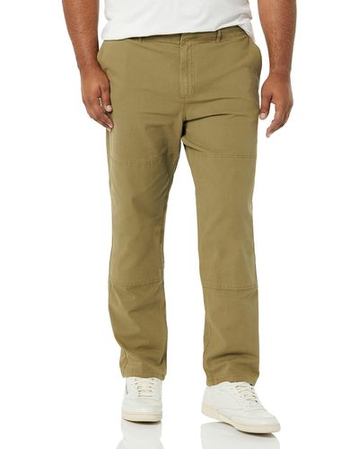 Amazon Essentials Stretch Canvas Double Knee Utility Pant - Green