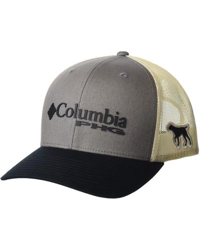 Columbia Unisex Phg Logo Mesh Snap Back - High, Iron/dog, One Size - Gray