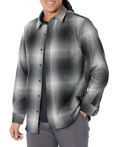 Pendleton Long Sleeve Classic-fit Lodge Shirt - Gray