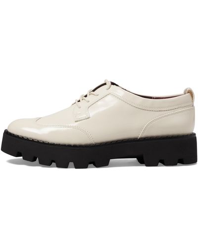 Franco Sarto S Balin Oxford Lace Up Loafers Vanilla White 6 M - Black