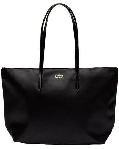 Lacoste Womens Nf1888po L.12.12 Concept Large Shopping Bag - Black