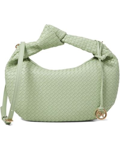Anne Klein Mini Woven Shoulder Bag - Green