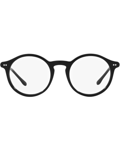Polo Ralph Lauren S Ph2260 Round Prescription Eyewear Frames - Black