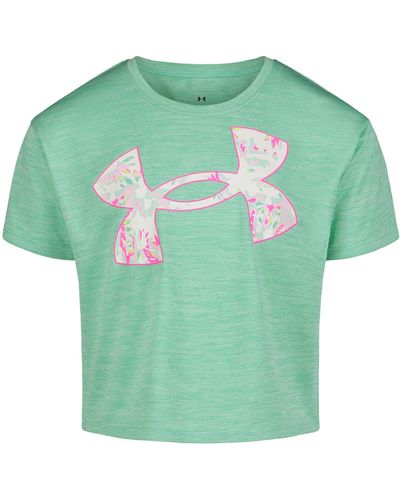 Under Armour Ua Solarized Floral Logo Ss - Green