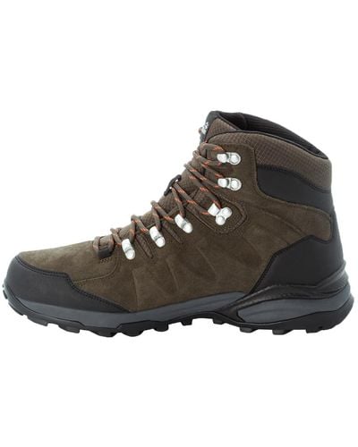 Jack Wolfskin Refugio Texapore Mid Hiking Shoe Backpacking Boot - Brown