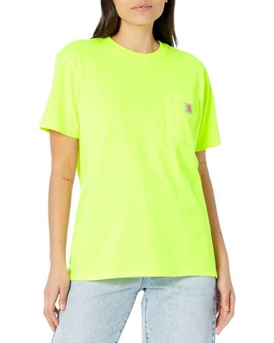 Carhartt Loose Fit Heavyweight Short-sleeve Pocket T-shirt - Yellow