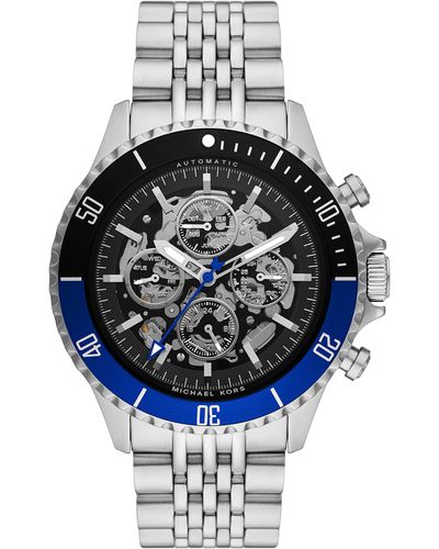 Stunning Michael Kors Mens Designer Watch Silver Black Watches Present  MK7052  Fruugo NO
