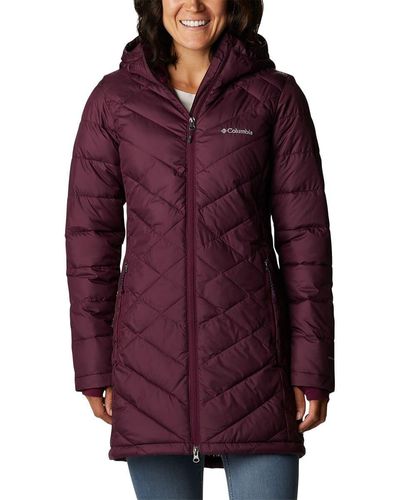 Columbia Heavenly Long Hooded Jacket - Red