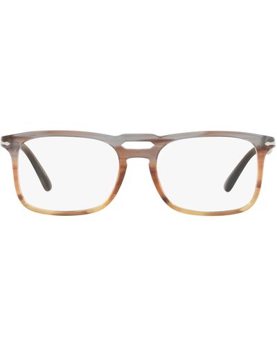 Persol Po3277v Square Prescription Eyewear Frames - Black
