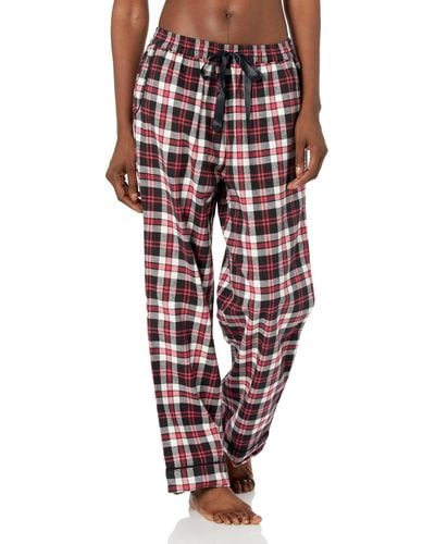 Vera Bradley Cotton Flannel Pajama Pants With Pockets - Red