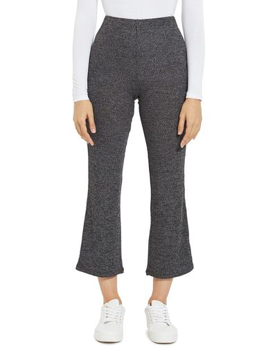 BCBGeneration Relaxed Flared Ankle Pant - Gray