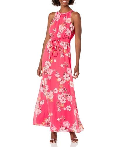 Nine West Pleated Bodice With Shirring @ Waist Max - Pink
