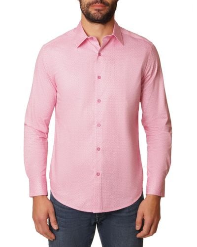 Robert Graham Westley Long-sleeve Button-down Shirt - Pink