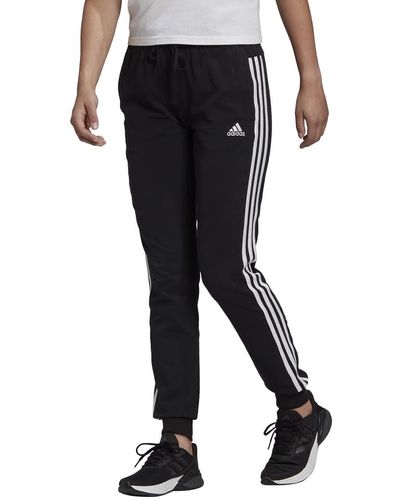 adidas 3-stripes Single Jersey Pants - Black