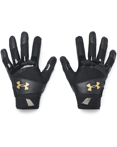 Under Armour Motive Softball Gloves, - Black