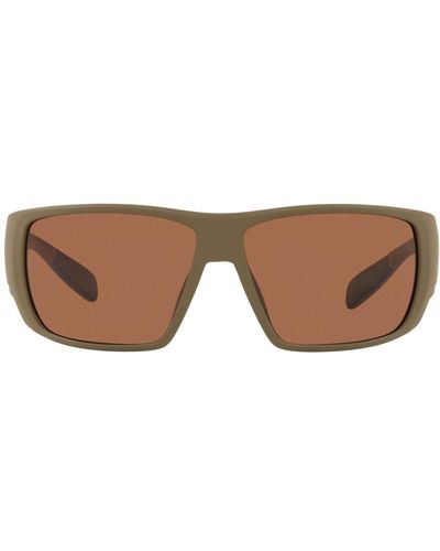 Native Eyewear Sightcaster Polarized Rectangular Sunglasses - Black