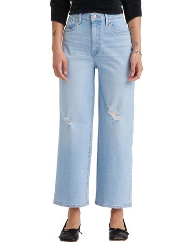 Levi's Mile High Wide Leg Crop Jeans, - Blue