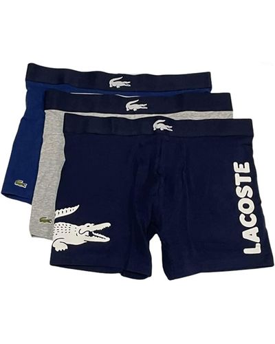 Lacoste 3-pack Boxer Brief Causal Fashion Big Croc - Blue