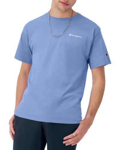 Champion , Classic Graphic, Soft And Comfortable T-shirts For , Logo - Blue