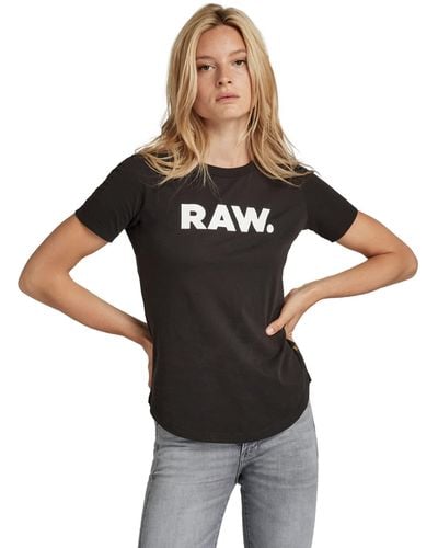 G-Star RAW Raw. Graphic Slim T-shirt Voor - Zwart