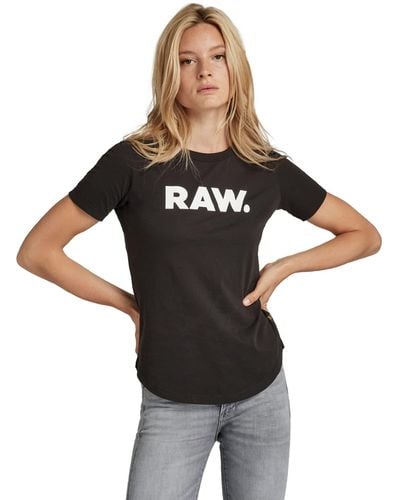 G-Star RAW , S Raw. Slim Top, Black