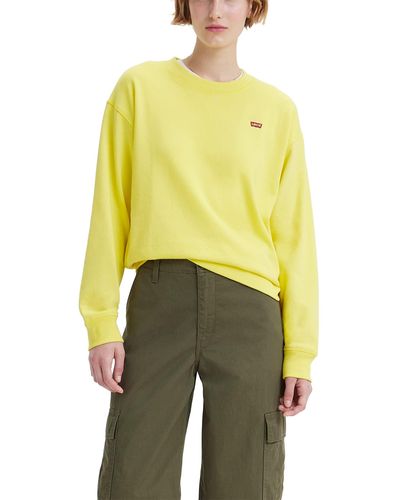 Levi's Standard Crewneck Sweatshirt, - Yellow