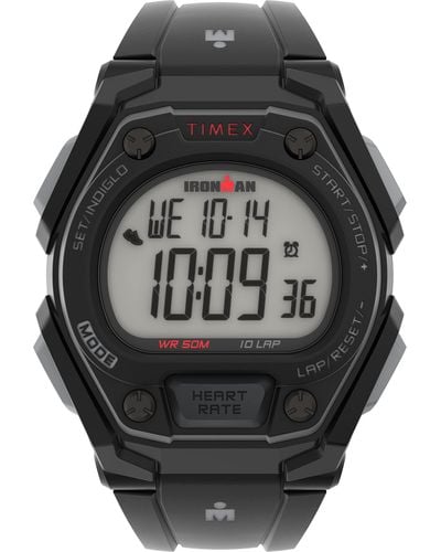 Timex Ironman Classic 43mm Watch With Daily Step - Black