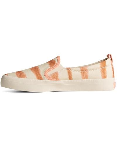 Sperry Top-Sider Crest Vibe Tie-dye Stripe Rose 8.5 M - Natural
