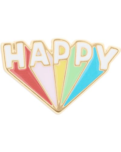 Lucky Brand Happy Rainbow Enamel Pin - Blue