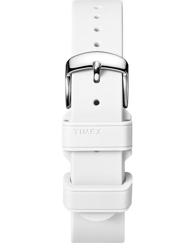 Timex Tw7c08300 Two-piece 18mm White Silicone Quick-release Strap
