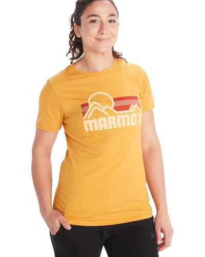 Marmot Coastal Short Sleeve T-shirt - Yellow