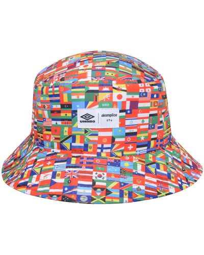 Umbro X Akomplice World Peace Bucket Hat - Red