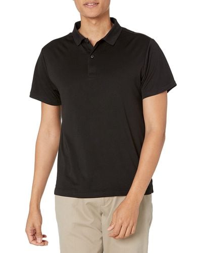 Izod Uniform Young S Short Sleeve Performance Polo Shirt - Black
