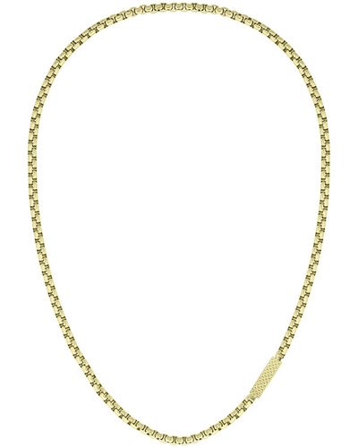 Lacoste 2040122 Jewelry L'essentiel Ionic Thin Gold Plated Chain Necklace Color: Yellow Gold - Metallic