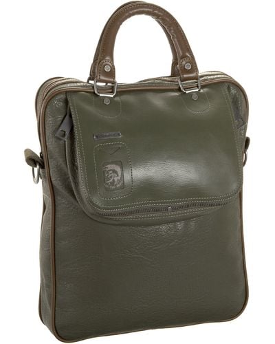 DIESEL Timeless North South Briefcase,olive,one Size - Green