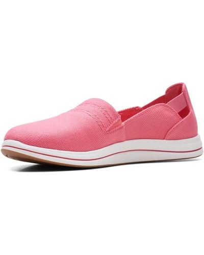 Clarks Womens Breeze Step Loafer - Pink
