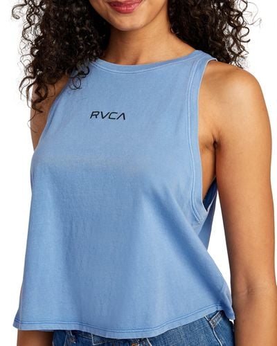 RVCA Graphic Tank Top Shirt - Blue
