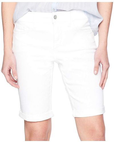 NYDJ Size Briella Roll Cuff Jean Short - White
