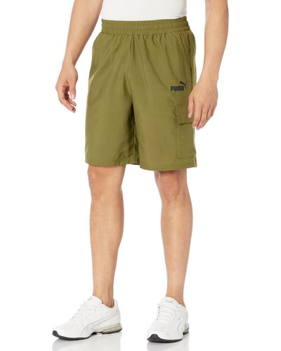 PUMA Essentials Woven 9" Cargo Shorts - Green
