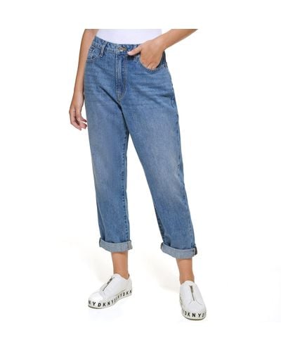 DKNY Slim Straight Crop Jeans - Blue