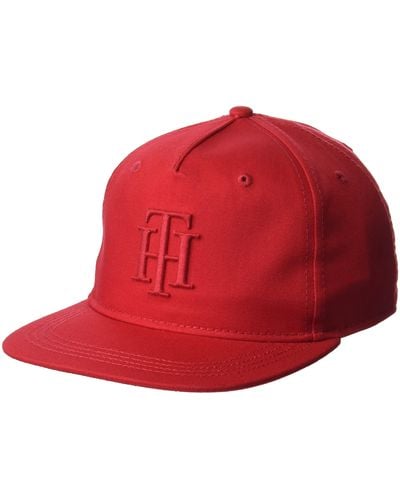 Red Tommy Hilfiger Hats for Men | Lyst