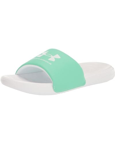Under Armour Ansa Fixed Strap Slide, - Green