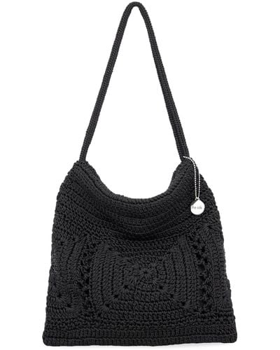 The Sak Ava Hobo Bag In Crochet - Black