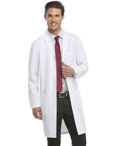 Dickies Plus Size Everyday 40 Inch Lab Coat - White
