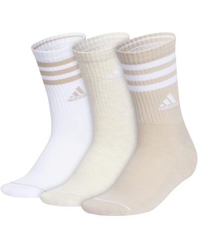adidas 3-stripe Crew Socks - White