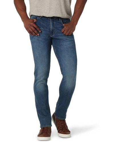 Lee Jeans Performance Series Extreme Motion Straight Fit Tapered Leg Jean - Blu