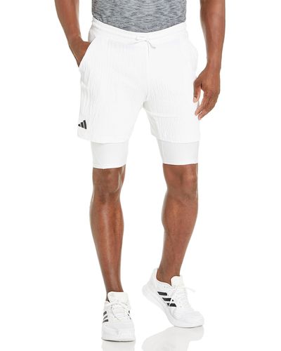 adidas Tennis London Two-in-one Shorts - White